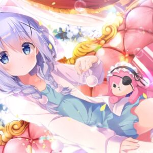睡衣裝智乃桌遊墊/大型滑鼠墊