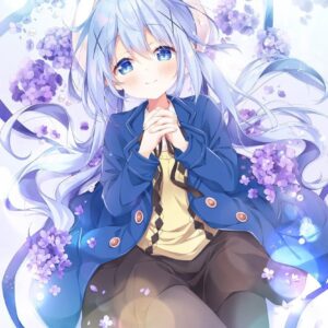 等身大150x100cm毛毯 (繡球花智乃)