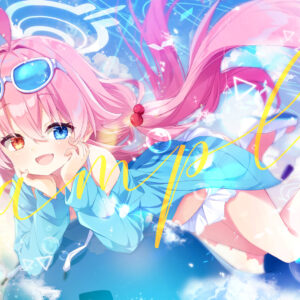 泳裝星野桌遊墊/大型滑鼠墊(蔚藍檔案)